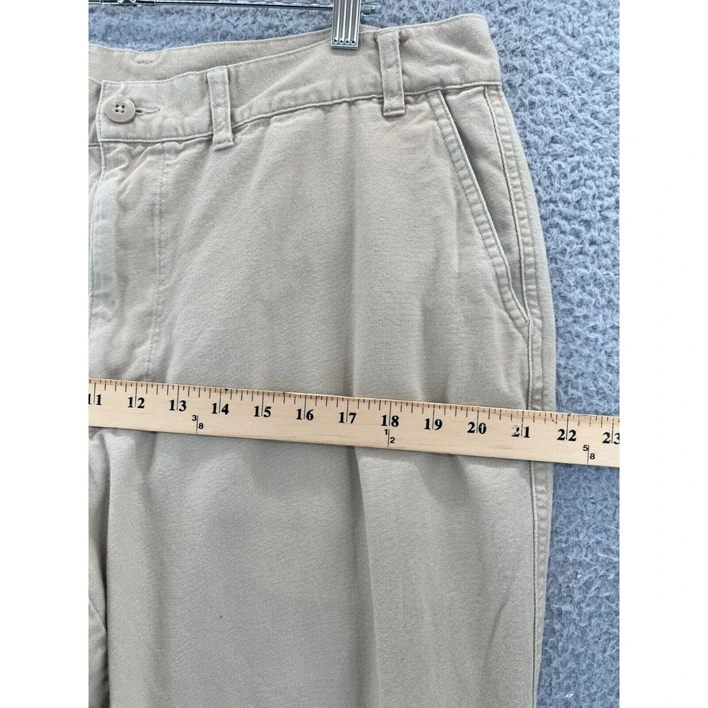 PATAGONIA Organic Cotton Pant Men 38 (35x29 Actual) Tan Khaki Chino Straight Leg